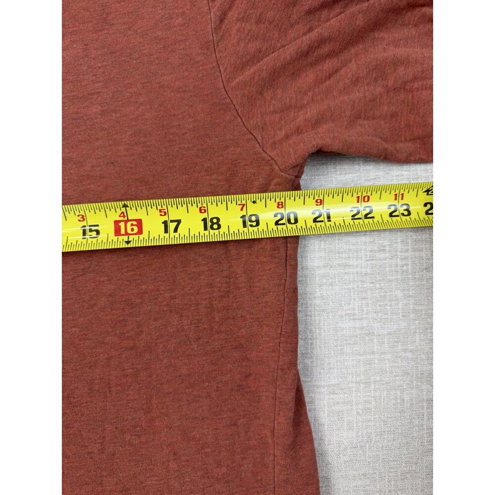 Pendleton Thos Kay Men’s Medium Merino Wool Blend Henley Long Sleeve Rust Shirt - Picture 6 of 7
